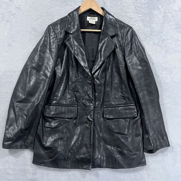 Northwest Jackets & Blazers - GREAT NORTHWEST VTG Italian Lambskin Leather Jacket Womens Large 90s